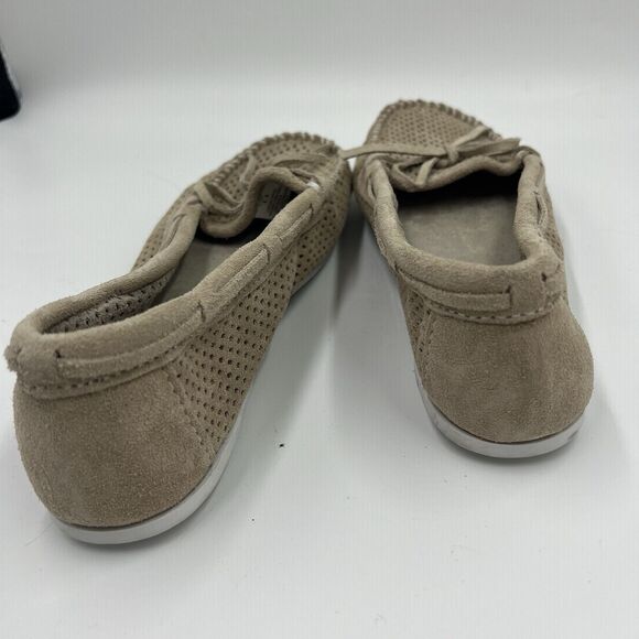 Minnetonka Moccasins Perforated Leather Ballet Flats Loafers Size 11 - Picture 4 of 5
